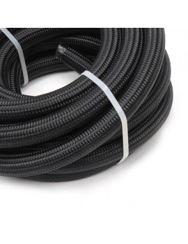 10AN 20-Foot Universal Stainless Steel Braided Fuel Hose Black