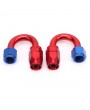 10AN 20-Foot Universal Silver Fuel Pipe   10 Red and Blue Connectors
