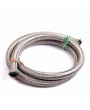 10AN 10Ft General Type Stainless Steel Braided Fuel Hose Silver