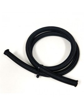 4AN 10Ft General Type Stainless Steel Braided Fuel Hose Black