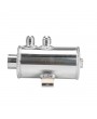 0.75L 10AN Universal Gathering Tank Oil Catch Tank with Filter Silver