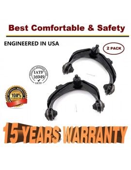 1998 - 2002 Honda Accord Pair Front Upper Control Arms w/Ball Joint & Bushings - 15 YR WARRANTY